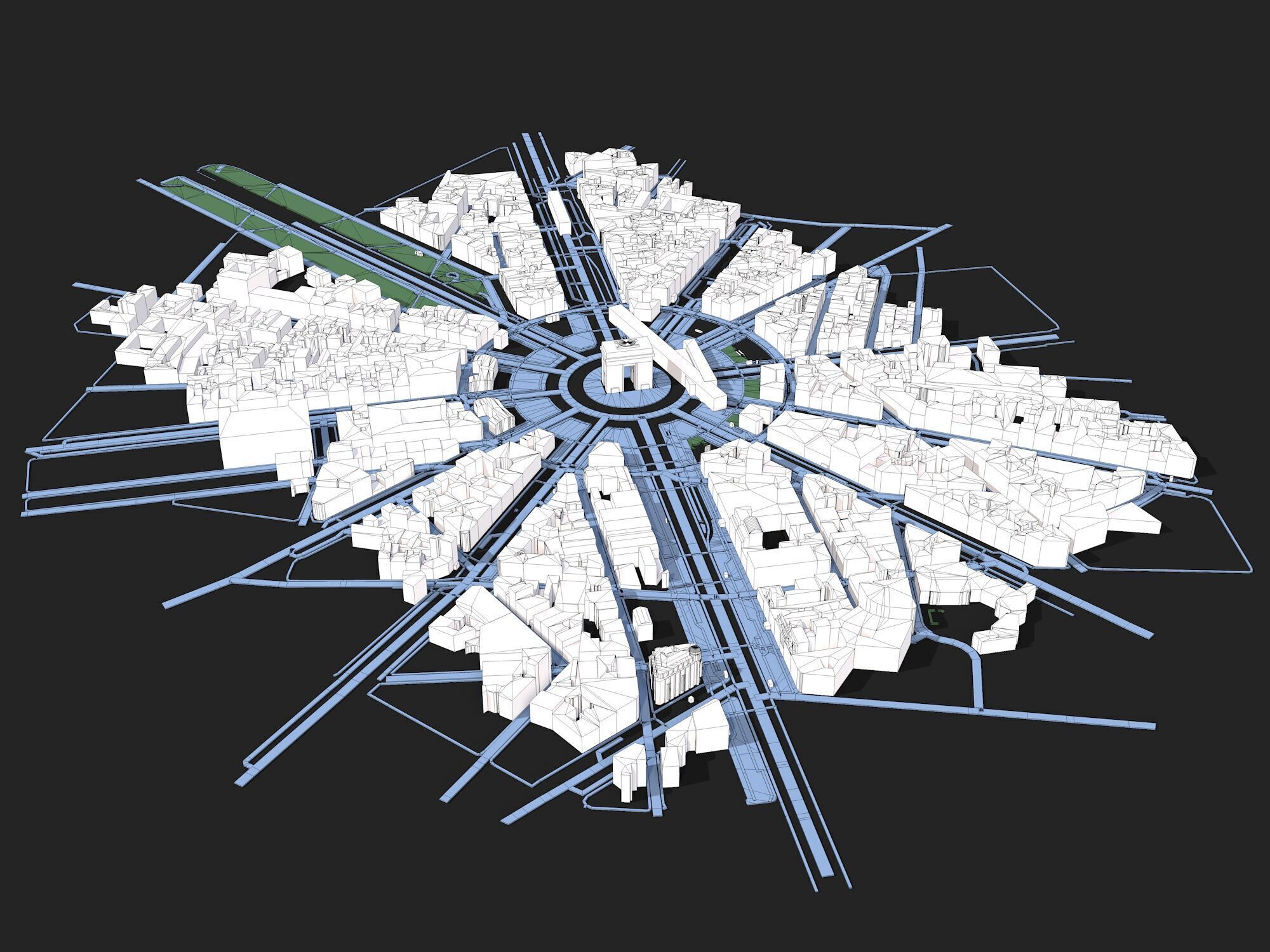 Paris City 3D model_5