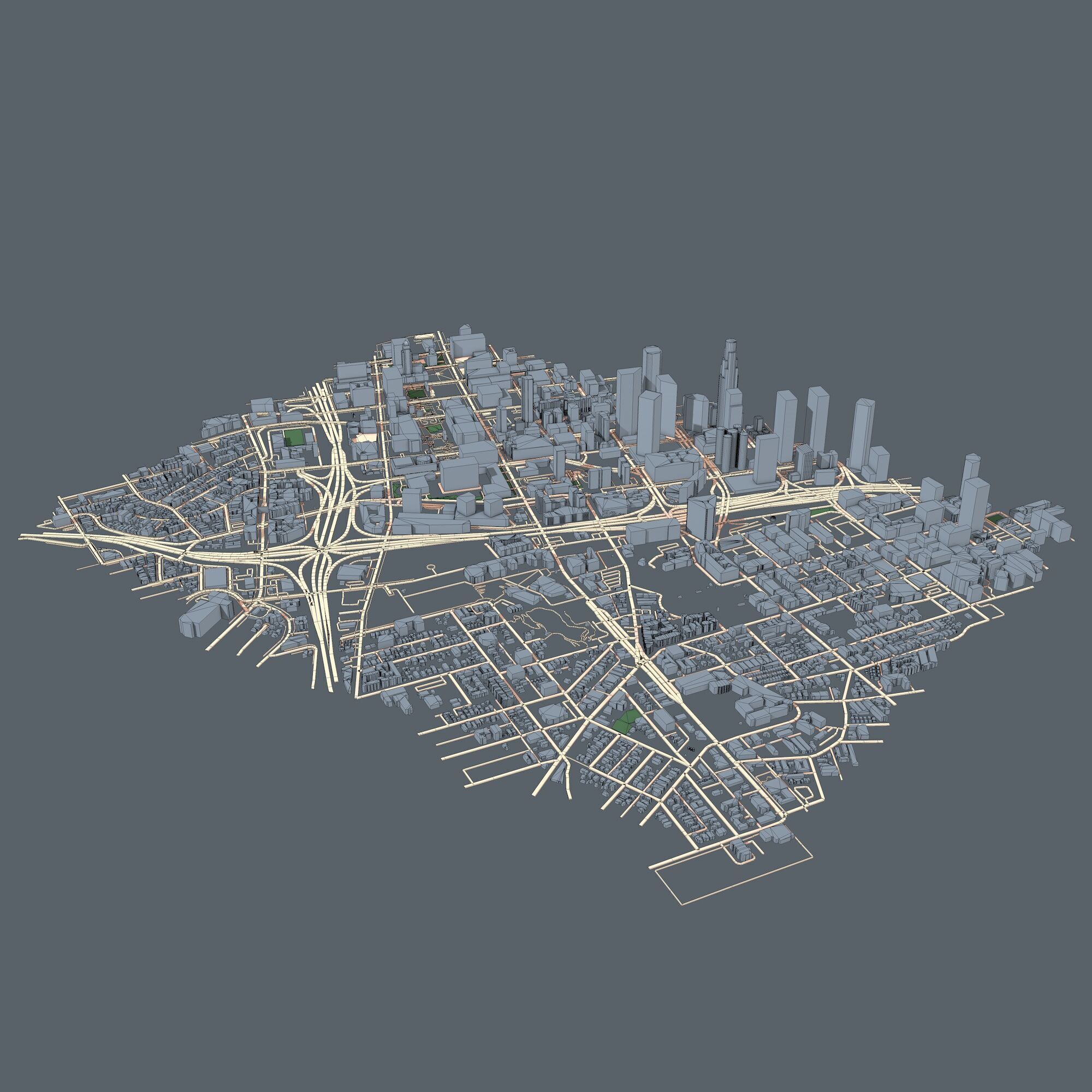 Los Angeles 3D model_9