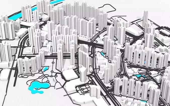 Hong Kong 3D model