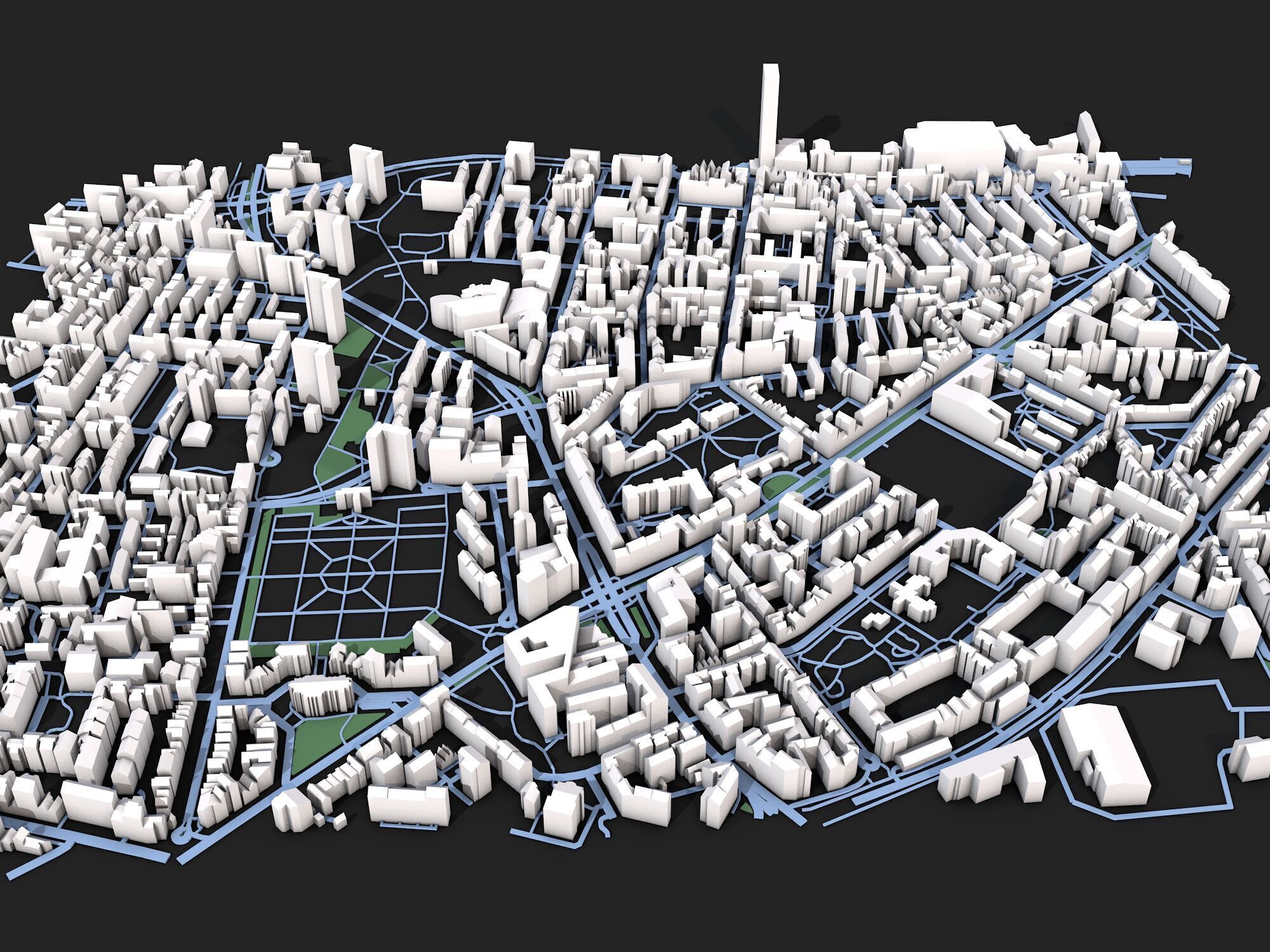 City Map 3D model_4