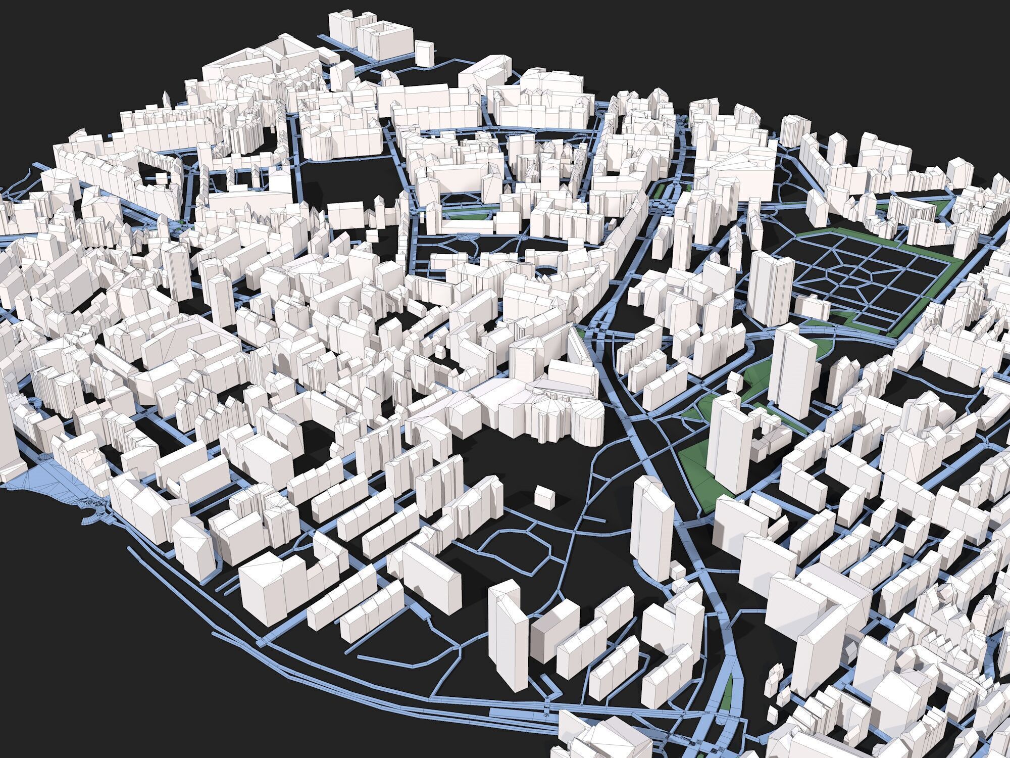 City Map 3D model_6