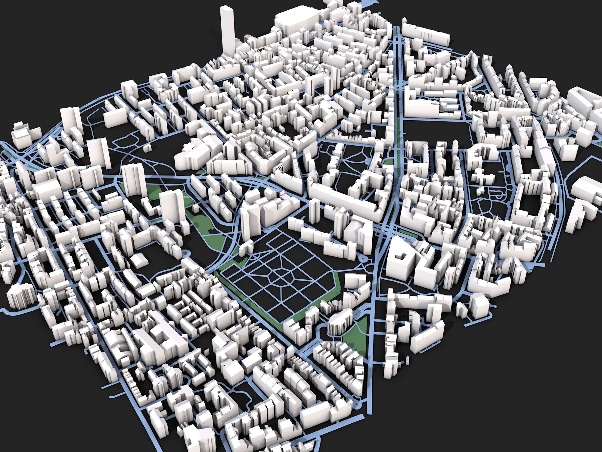 City Map 3D model_3