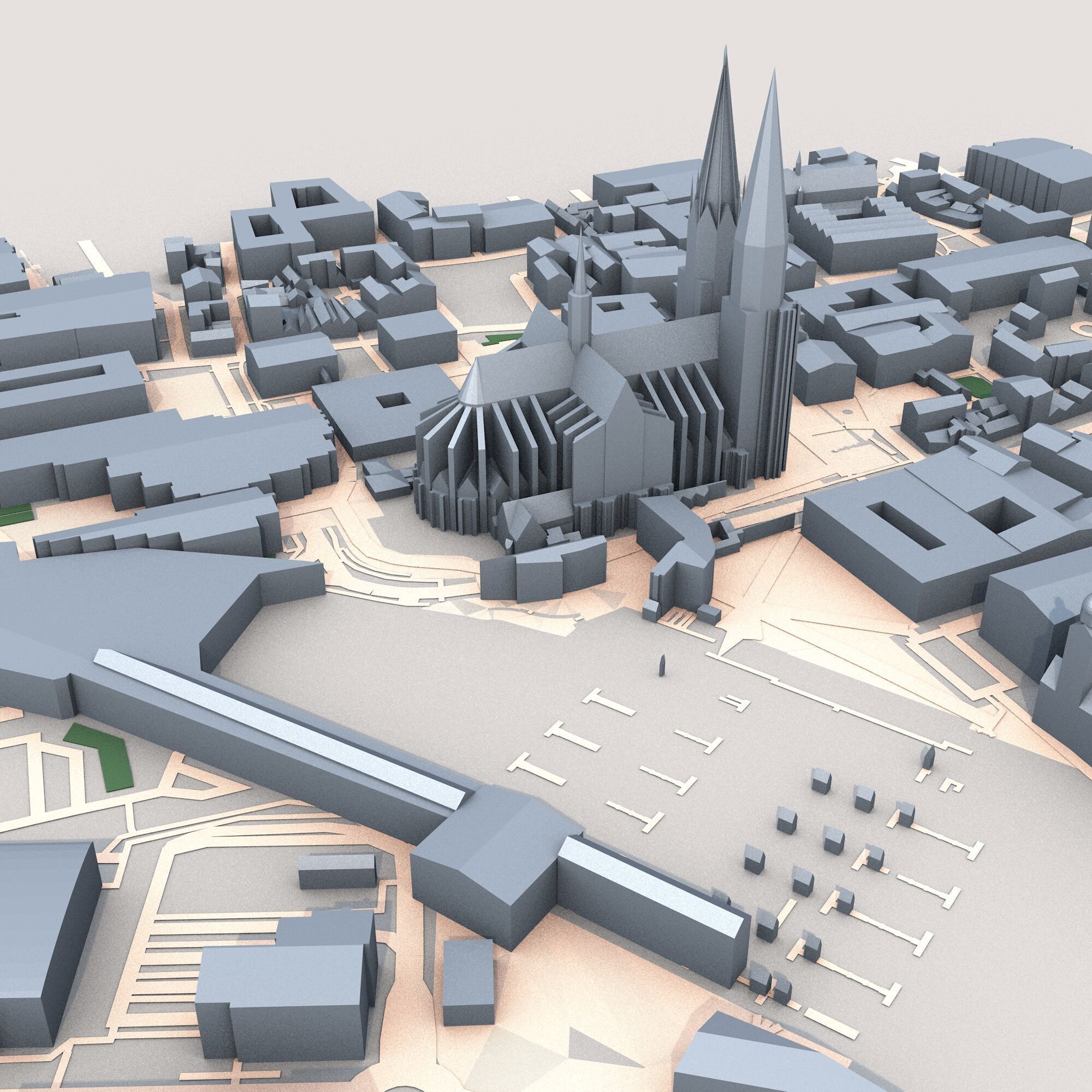 Cologne Cathedral Germany 3D model_3