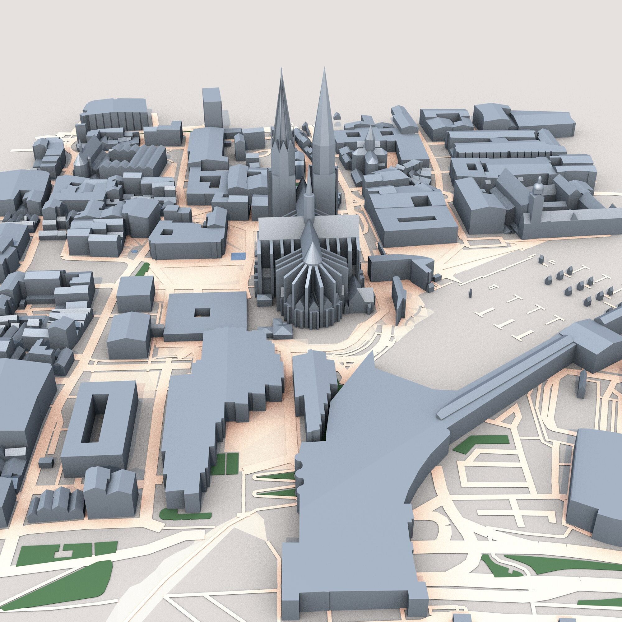 Cologne Cathedral Germany 3D model_2