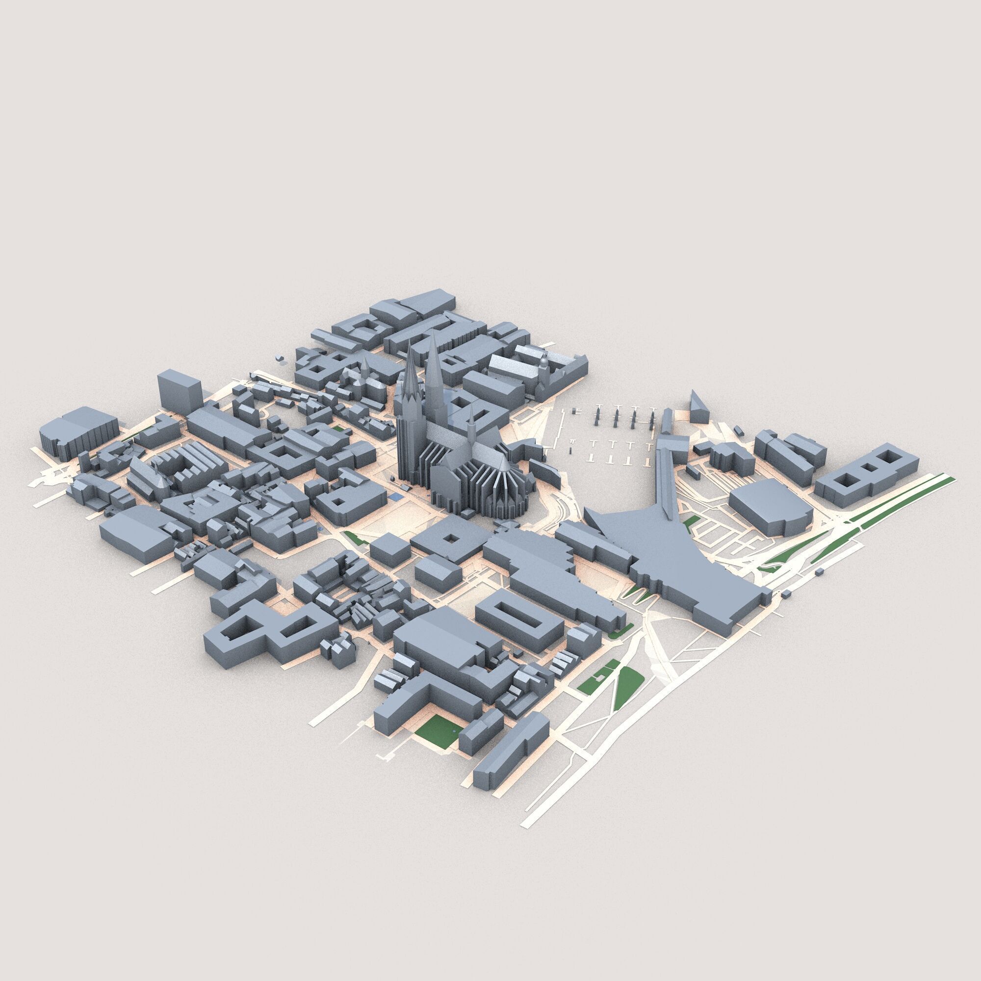 Cologne Cathedral Germany 3D model_1