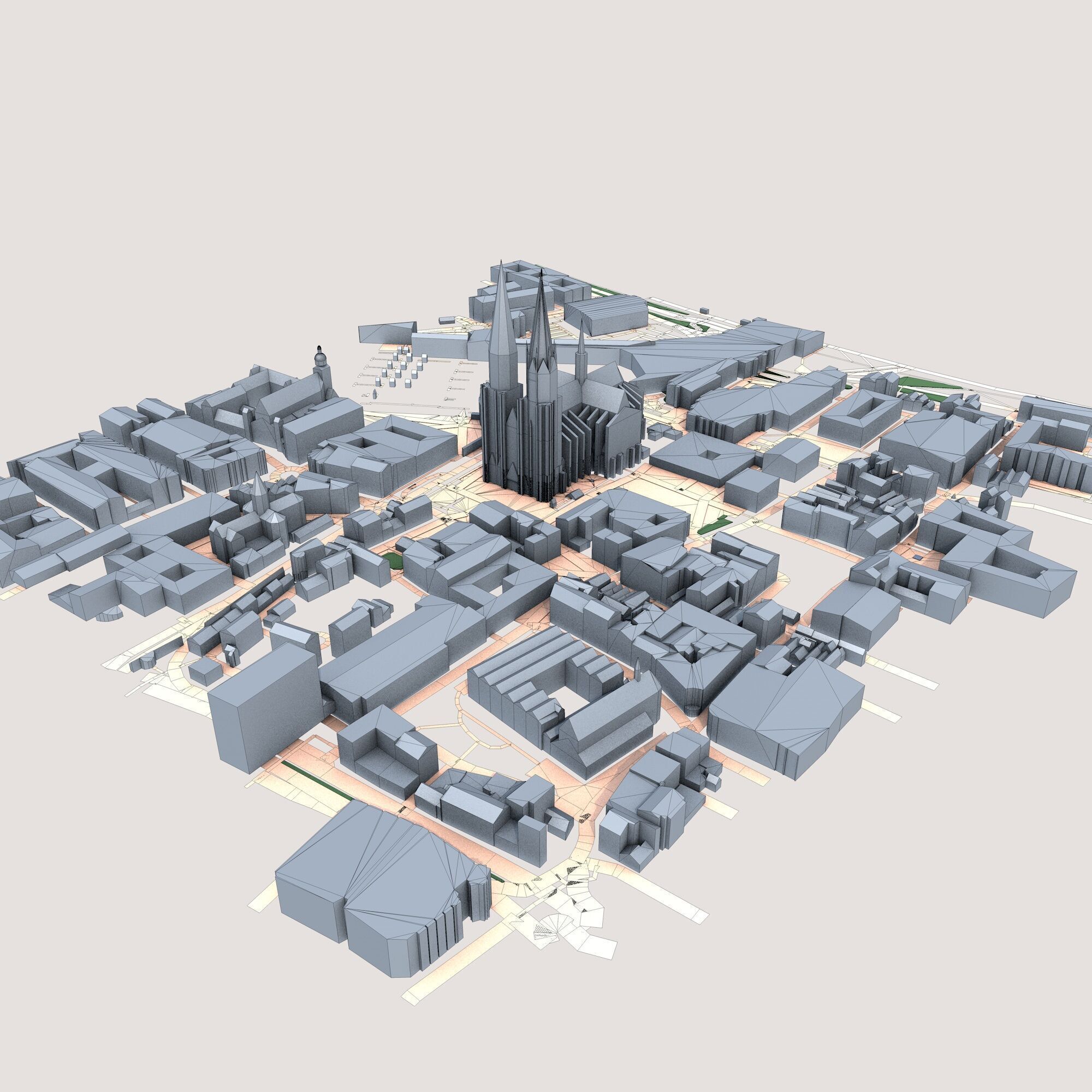 Cologne Cathedral Germany 3D model_6