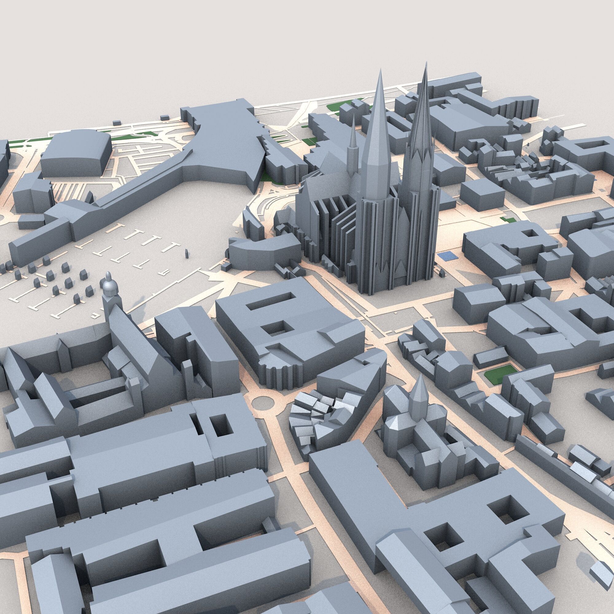Cologne Cathedral Germany 3D model_4