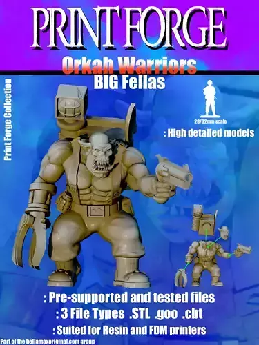 Orkah Warrior  3D print model