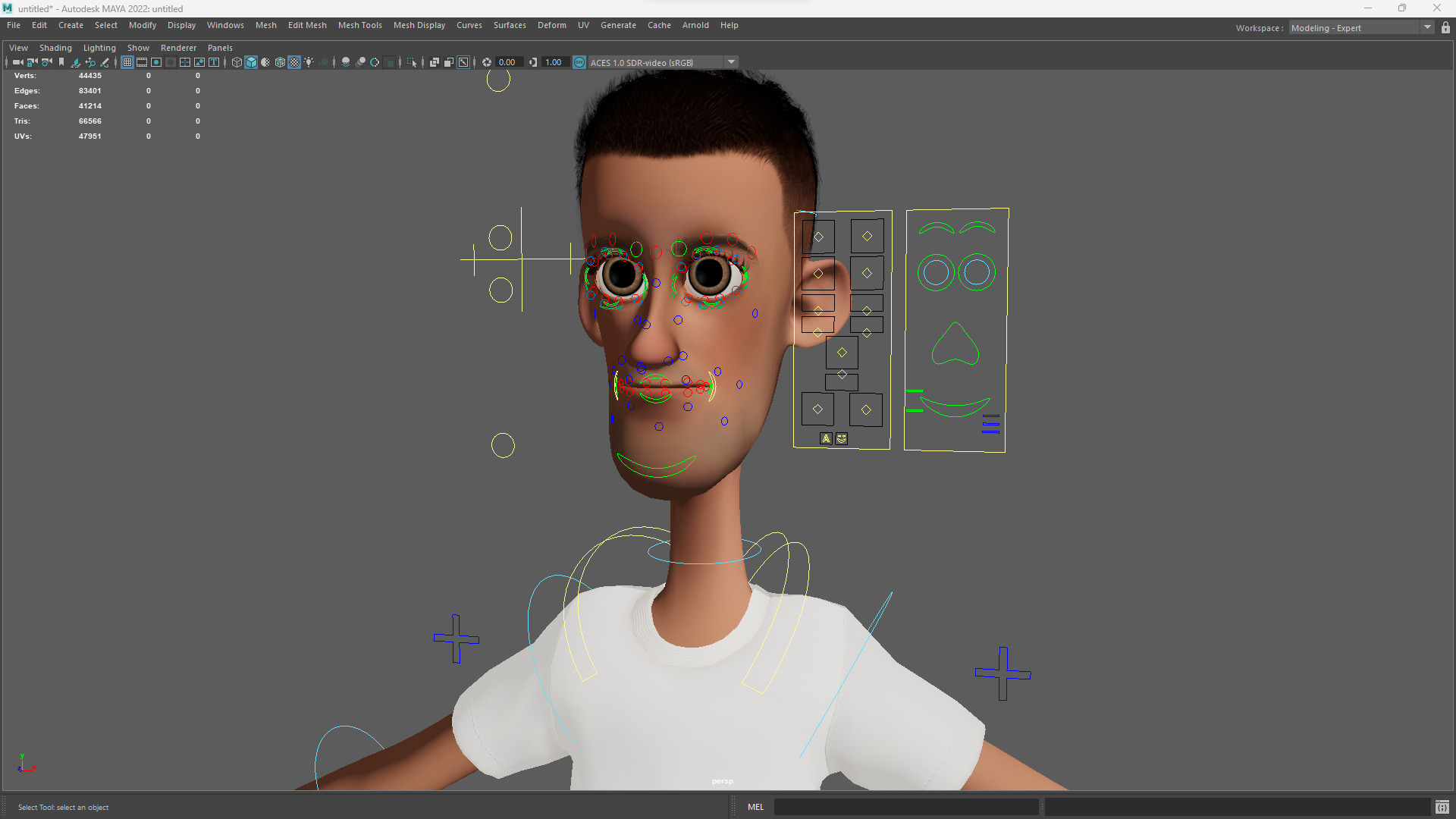 Fun and Quirky Male Rigged Exaggerated Toon 3D Guy Low-poly 3D model_18