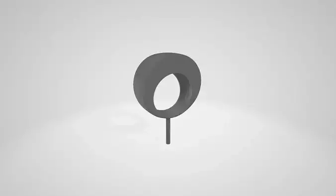 Modern Hollow Ring Design for 3D Printing and Manufacturing