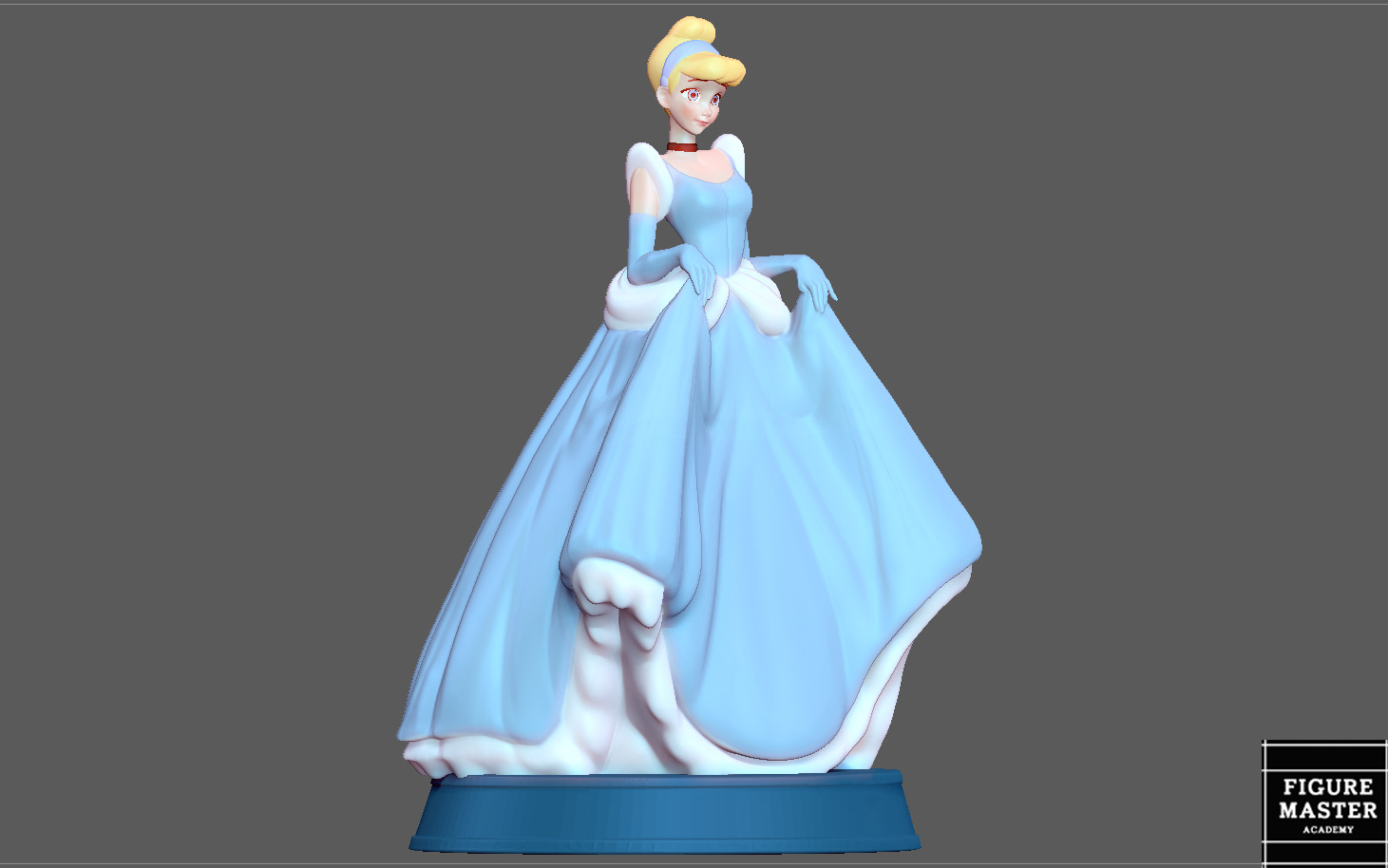 CINDERELLA DRESS 2 DISNEY PRINCESS GIRL ANIMATION 3D model 3D printable |  CGTrader