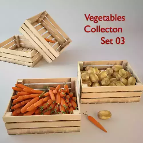 Vegetables Set 03 3D model
