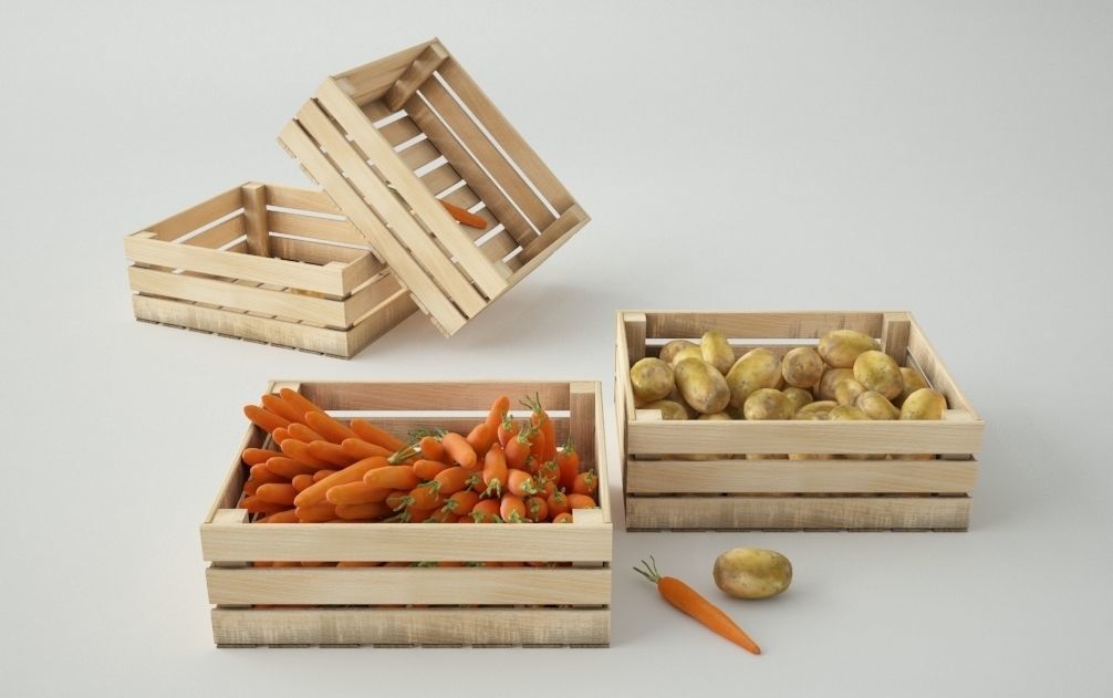 Vegetables Set 03 3D model_1