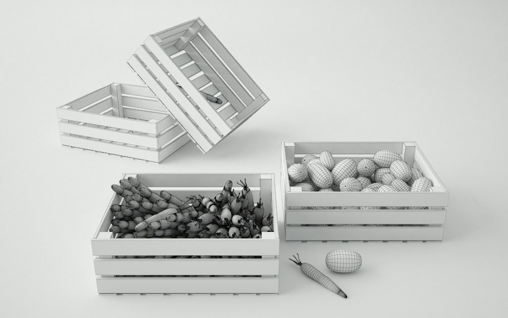 Vegetables Set 03 3D model_2