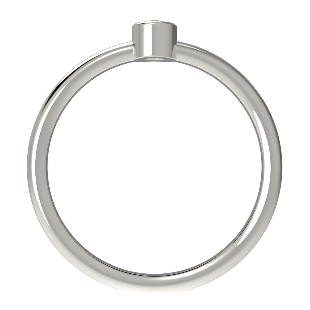 Round bezel ring 3D print model_20