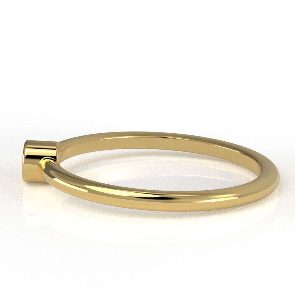Round bezel ring 3D print model_27
