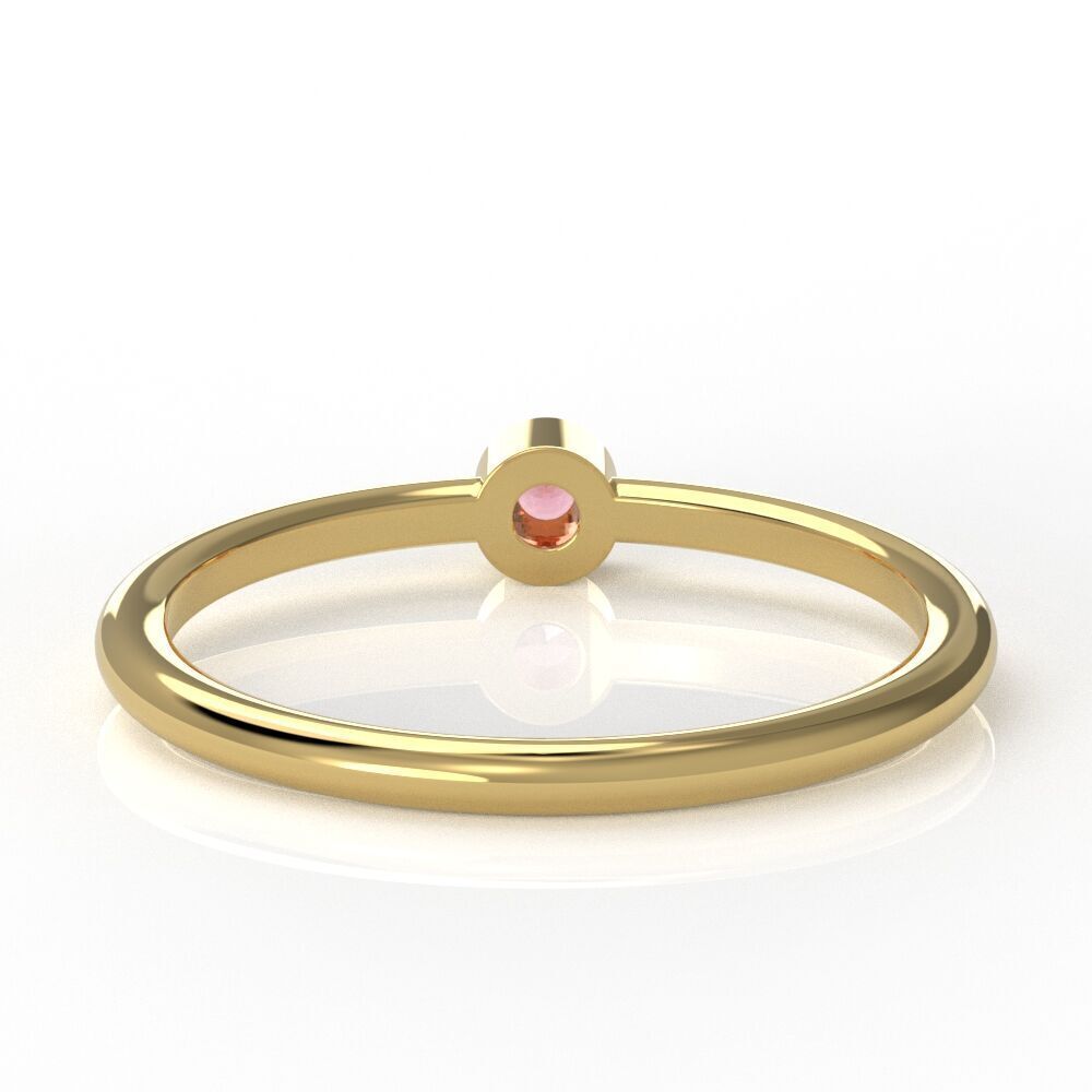 Round bezel ring 3D print model_30