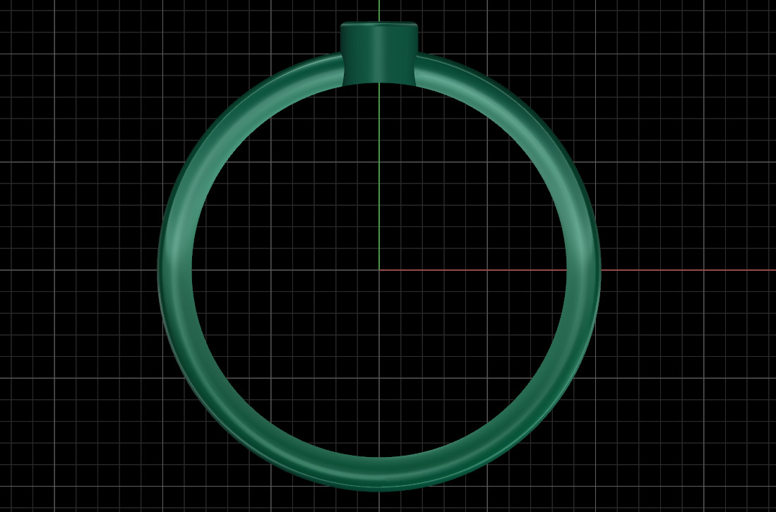 Round bezel ring 3D print model_22