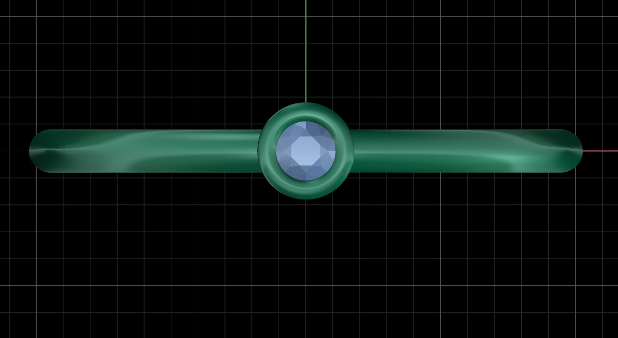 Round bezel ring 3D print model_21