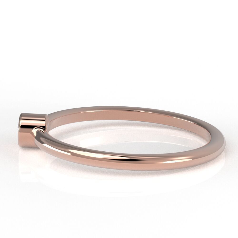 Round bezel ring 3D print model_12