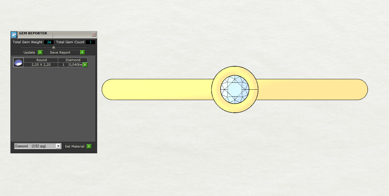 Round bezel ring 3D print model_4