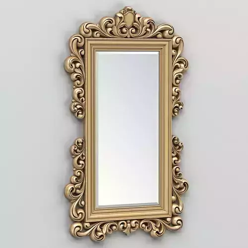 Rectangle mirror frame 011 3D model