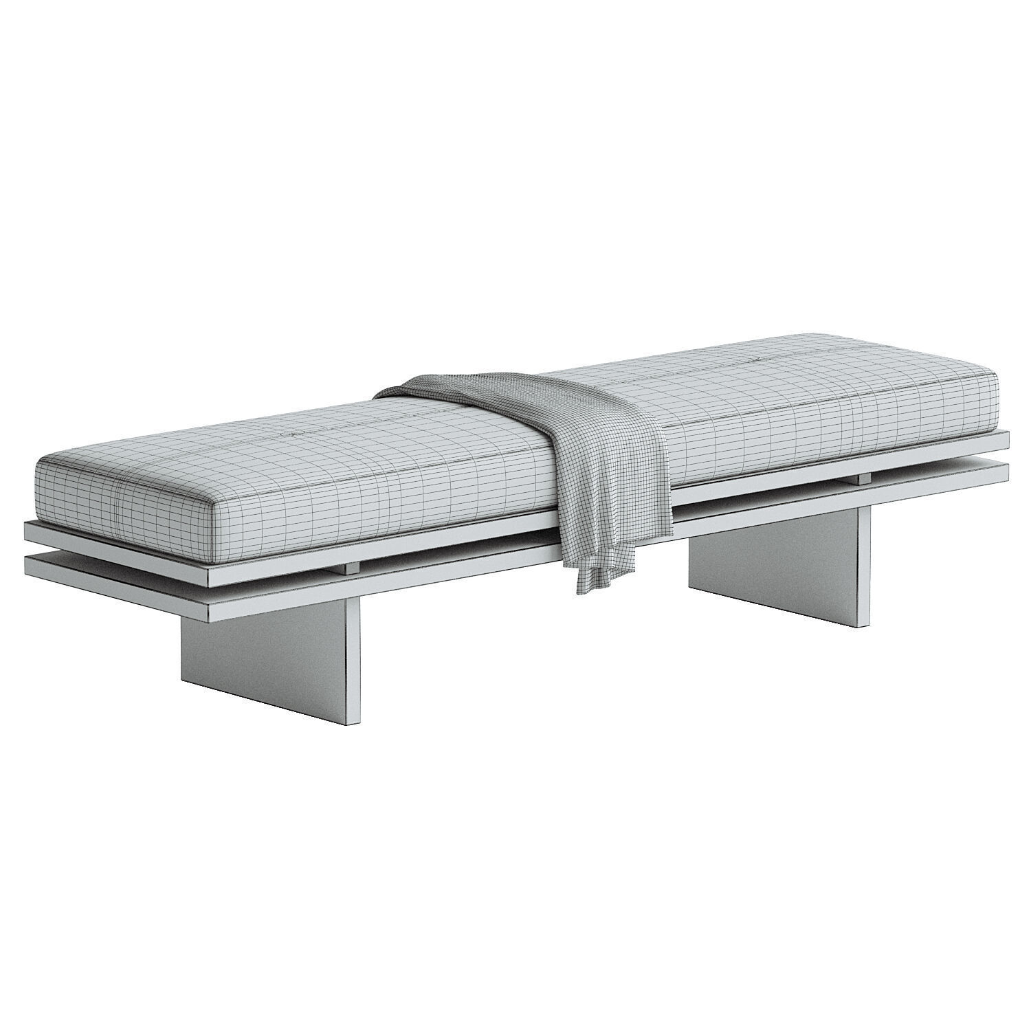 Bench Edo 3D model_3