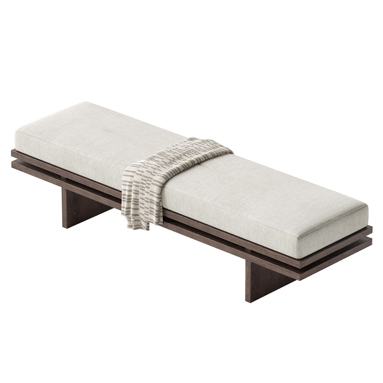 Bench Edo 3D model_2