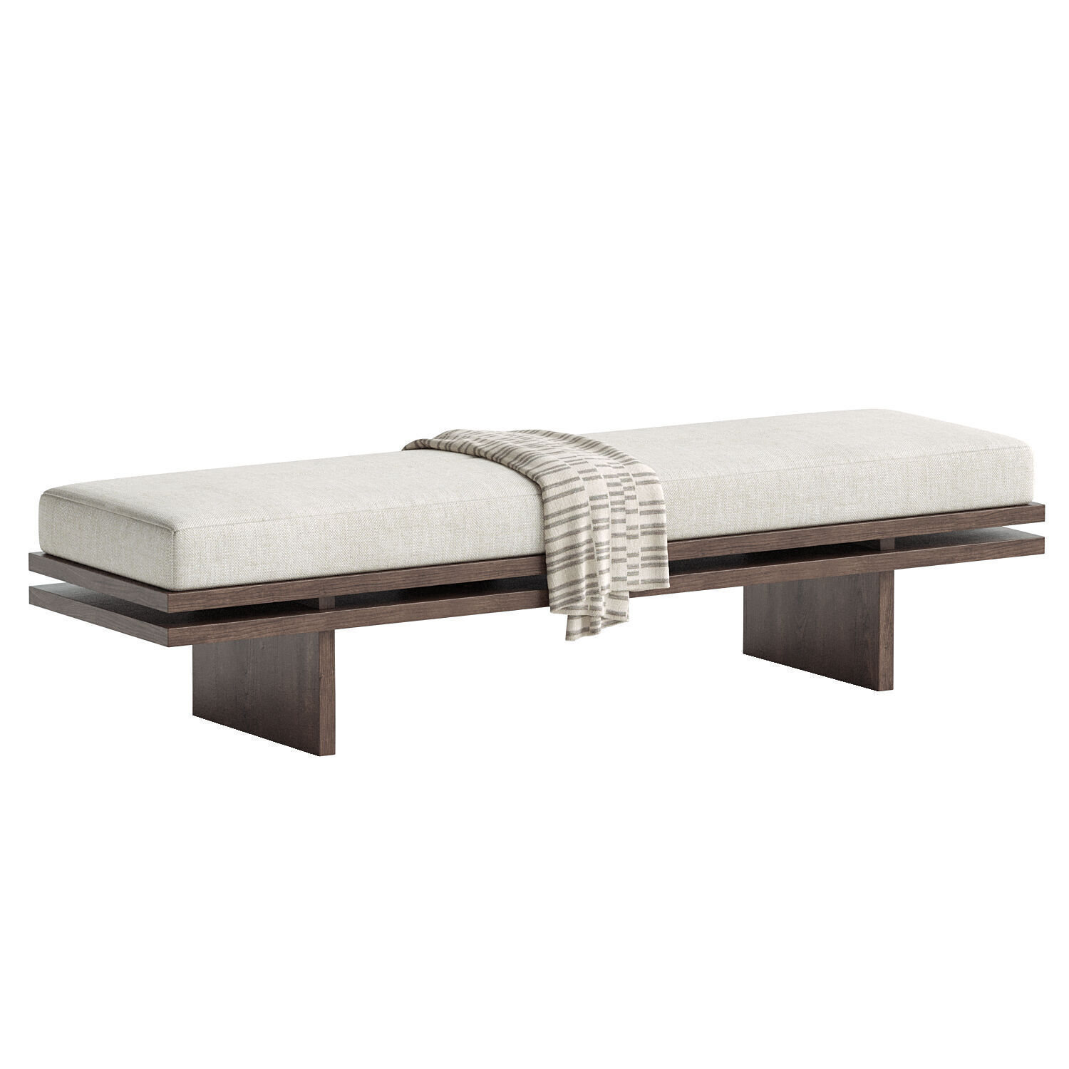 Bench Edo 3D model_1