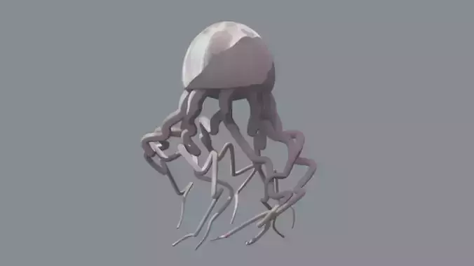 Intergalactic Jellyform - Minimal Sci-Fi Creature Model