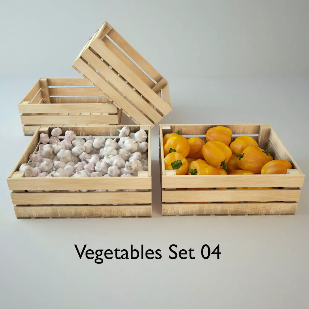 vegetables Set 04 3D model_0