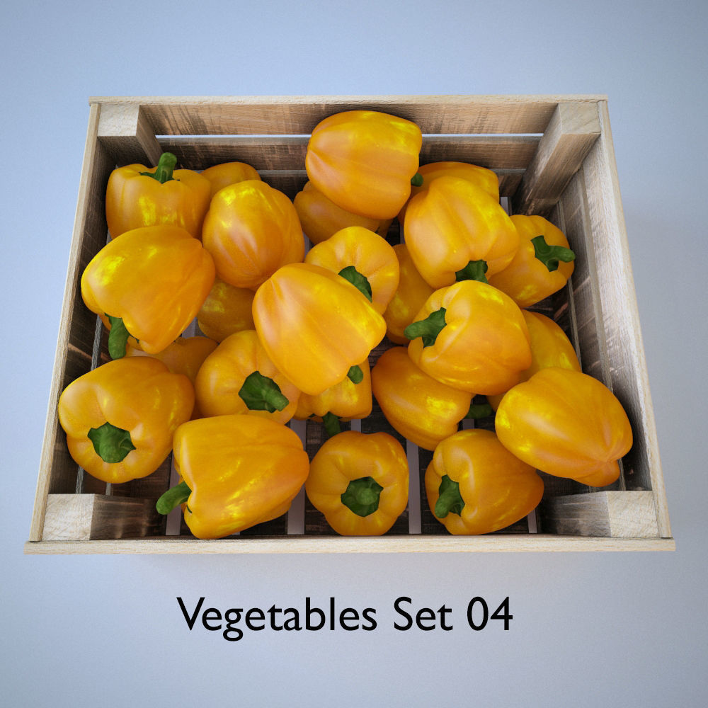 vegetables Set 04 3D model_2