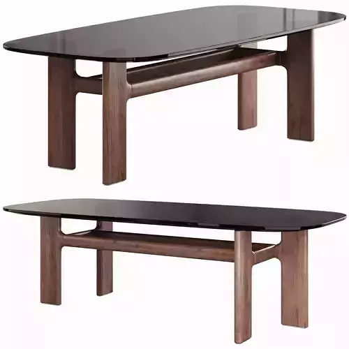 Hippos Wood table By Bonaldo