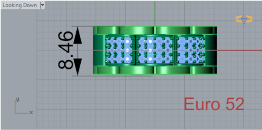 Luxury man Rolex design diamond ring model ring ror0019 3D print model_9