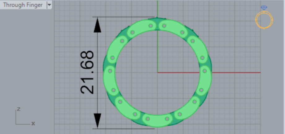 Luxury man Rolex design diamond ring model ring ror0019 3D print model_10