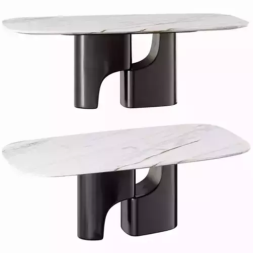 Taijitu long dining table By Bonaldo 3D model
