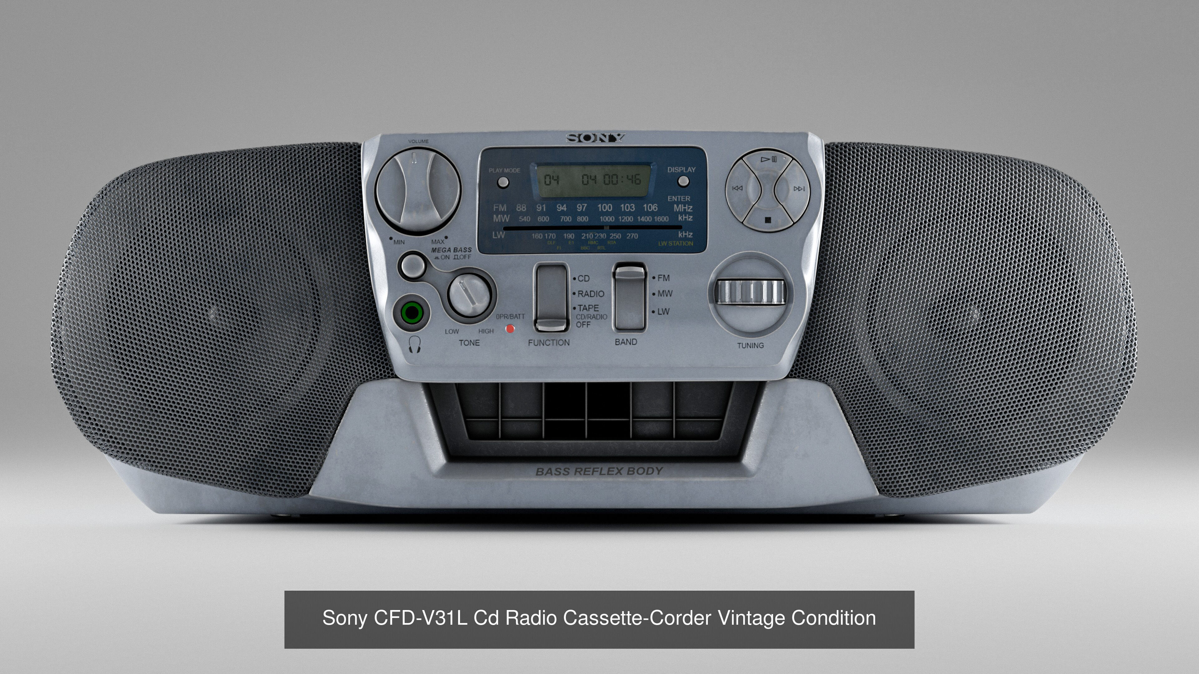 Sony CFD-V31L Cd Radio Cassette-Corder 3D Model Collection_2