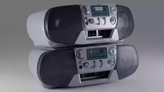 Sony CFD-V31L Cd Radio Cassette-Corder 3D Model Collection
