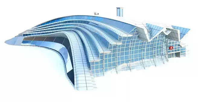 West Kowloon Station Main Terminal 3D model
