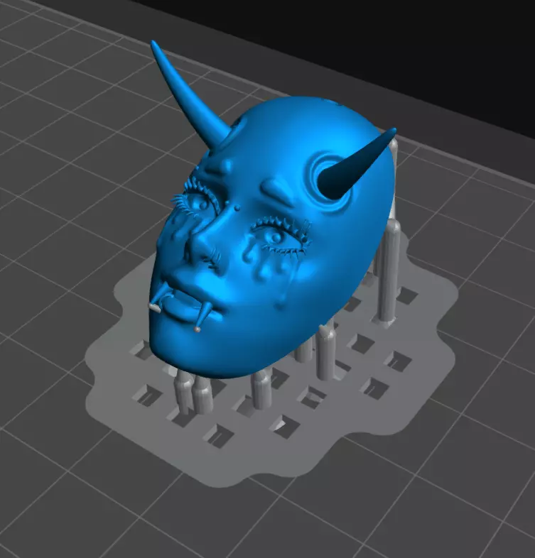 3-D printable demon character keychain 3D print model_0
