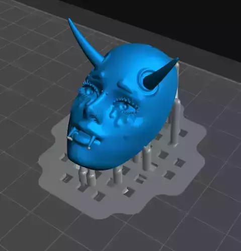 3-D printable demon character keychain 3D print model