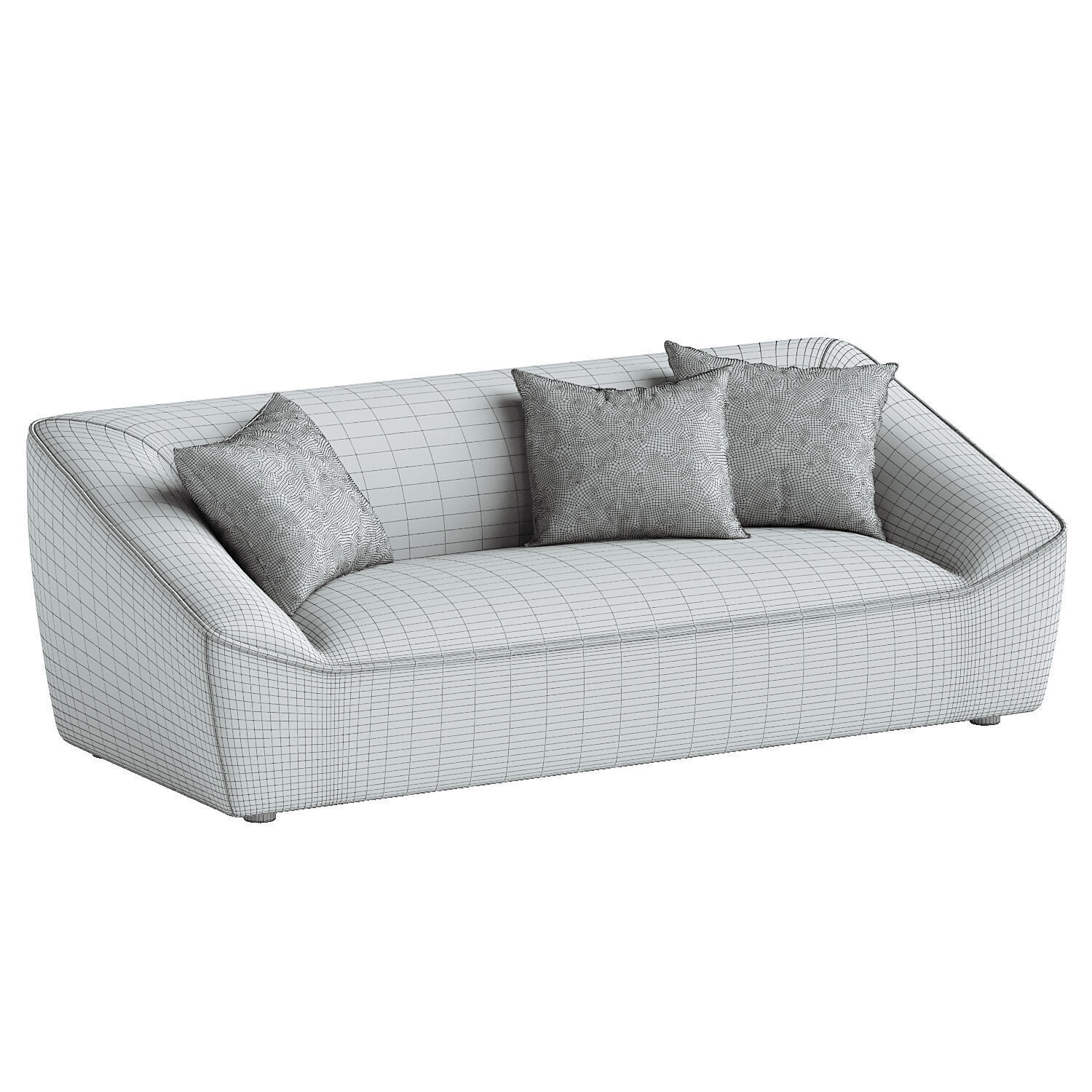 Felix Round 3 Seater Sofa 3D model_2