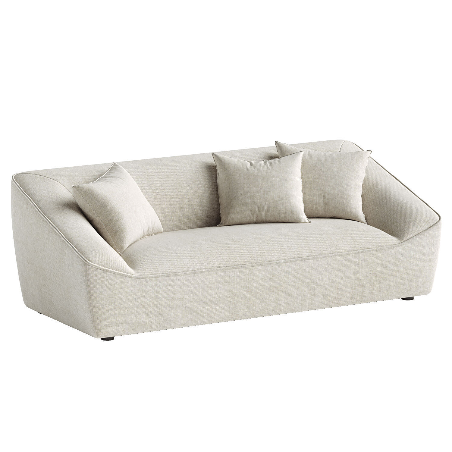 Felix Round 3 Seater Sofa 3D model_1