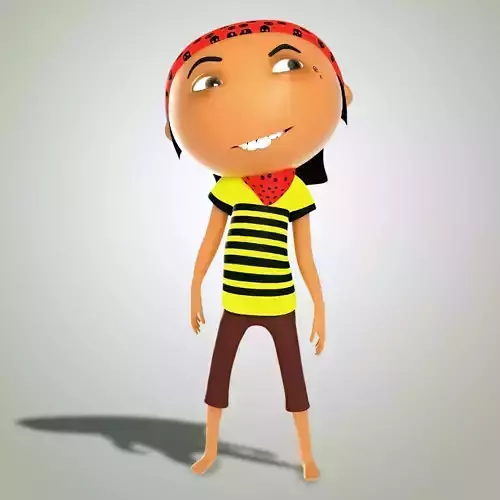 Cute Pirate boy Stylized character