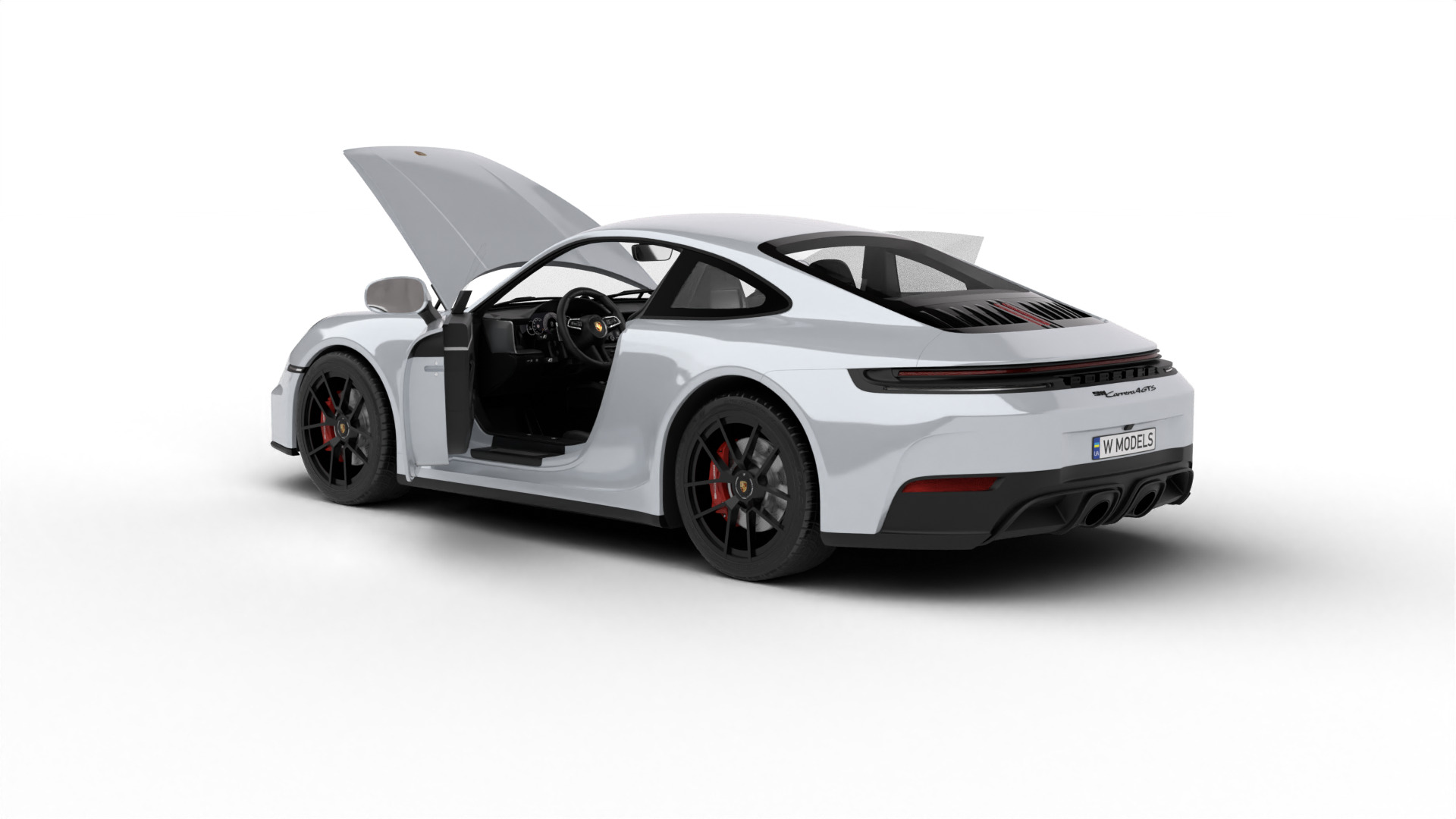 Porsche 911 Carrera 4GTS 2025 HQ 3d model 3D model_1