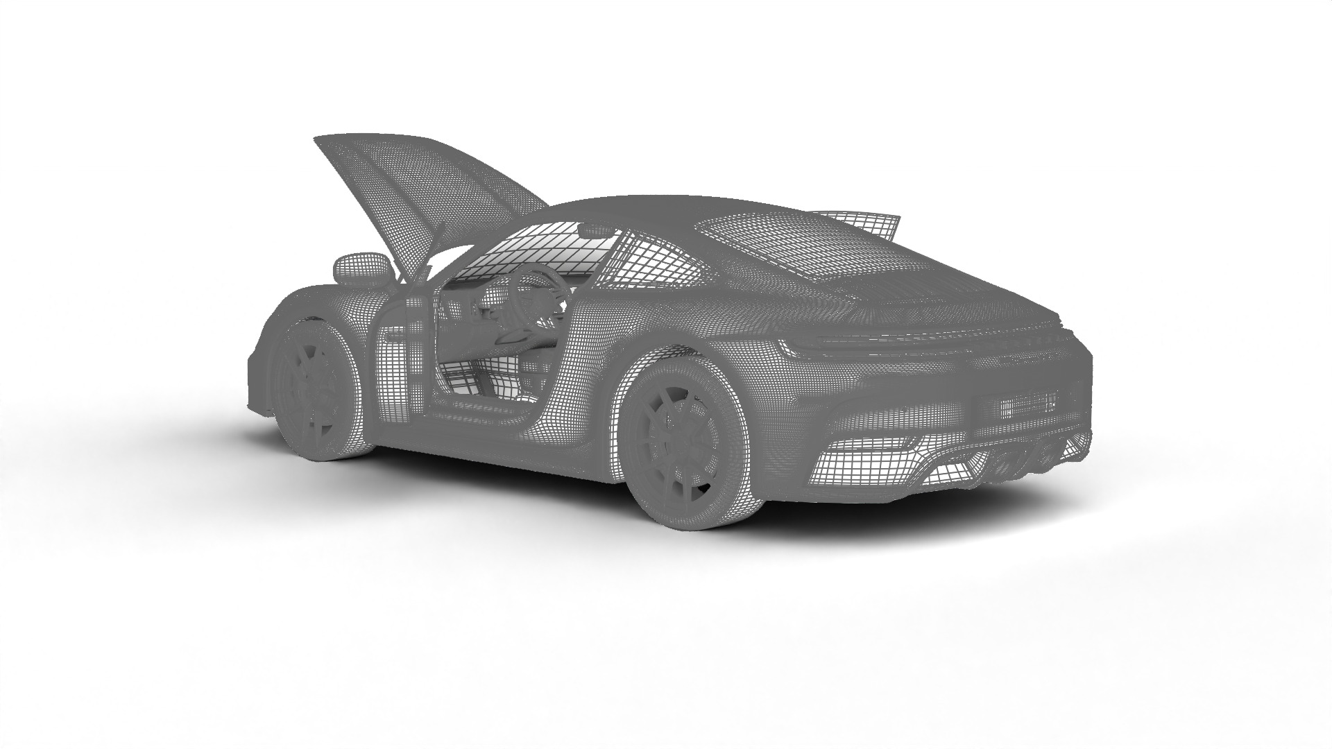 Porsche 911 Carrera 4GTS 2025 HQ 3d model 3D model_26