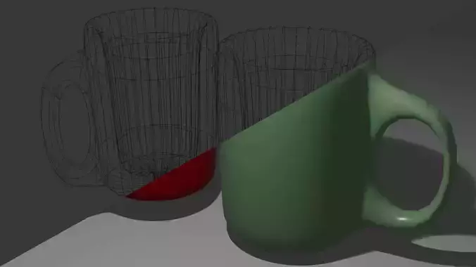 Low Poly Cup 3D Model OBJ BLEND  Ideal for Games Renderings FREE