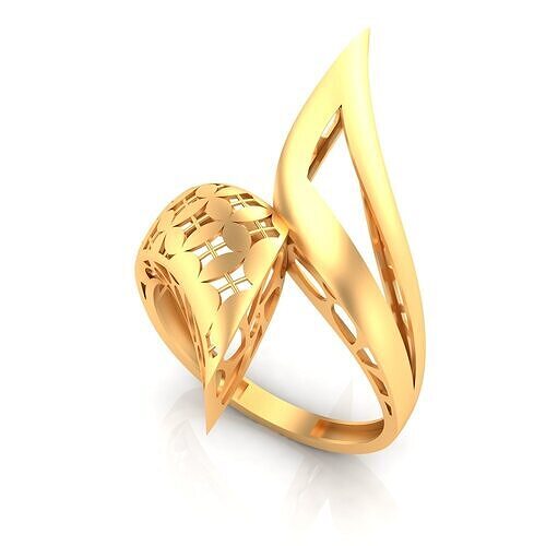 fusion women gold ring 3D print model