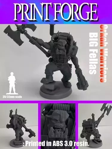 Orkah Warrior Mk5 Big fella 3D print model