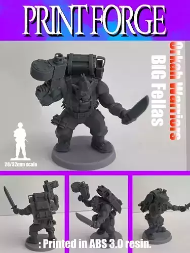 Orkah Warrior  Mk6 Big Fella 3D print model